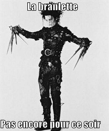 Johnny Depp dans "Edward Scissorhands" de Tim Burton.