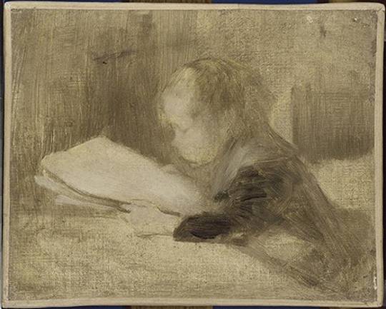 Tableau d'Eug&egrave;ne Carri&egrave;re.